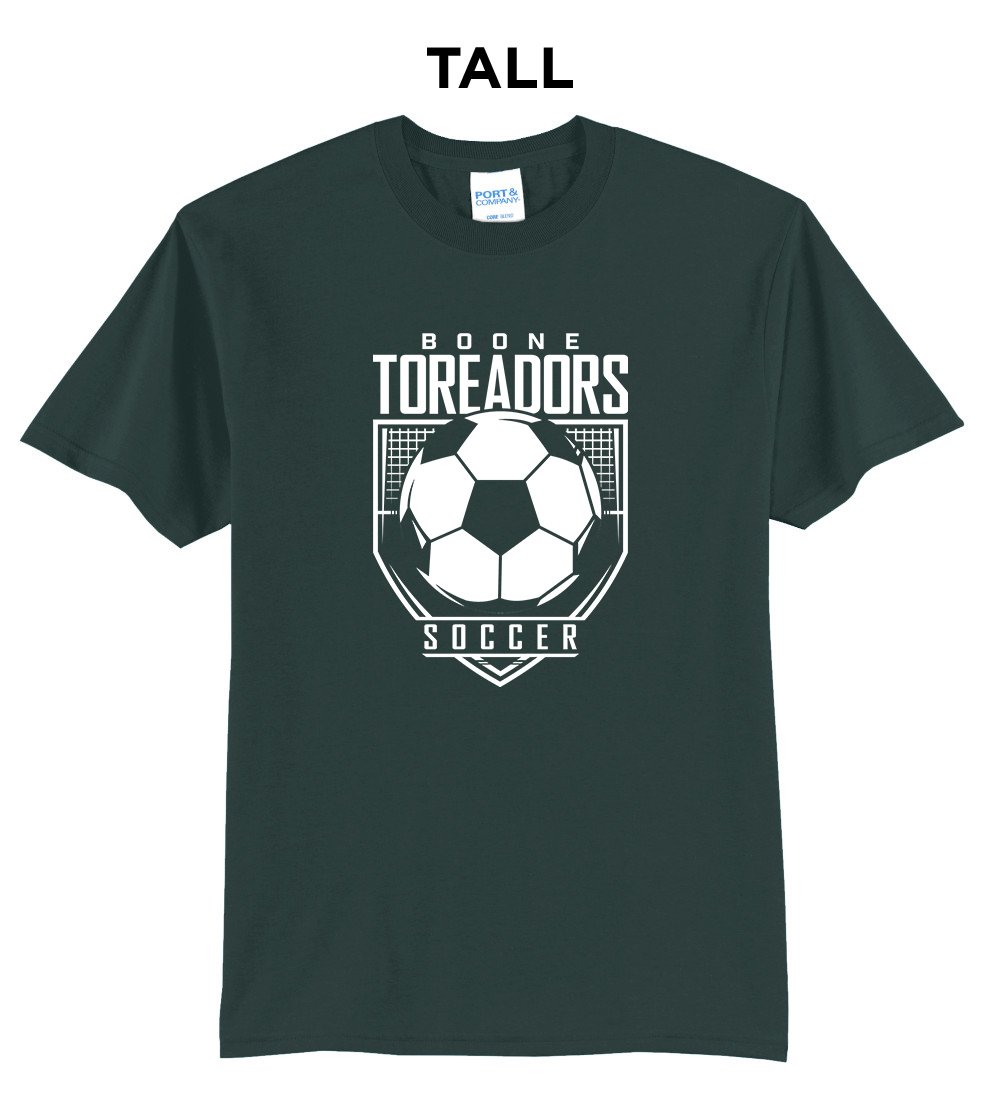 Boone Soccer Tall Short Sleeve Tee-Dark Green
