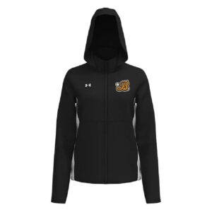 Barnstormers BB Under Armour Rival Stretch Woven Women’s Jacket-Black/White