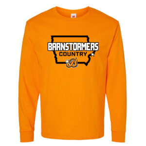 Barnstormers BB Unisex Cotton Long Sleeve Tee-Tennesee Orange