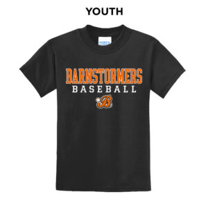 Barnstormers BB Youth Short Sleeve Tee-Black