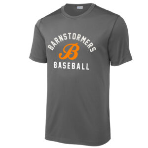Barnstormers BB Sport-Tek Men Posi-UV short Sleeve Tee-Dark Smoke Grey