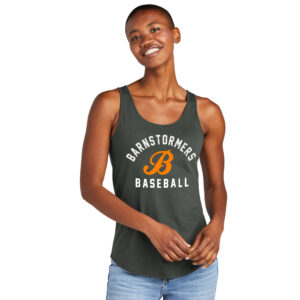 Barnstormers BB District Women’s Perfect Tri Relaxed Tank-Deepest Grey