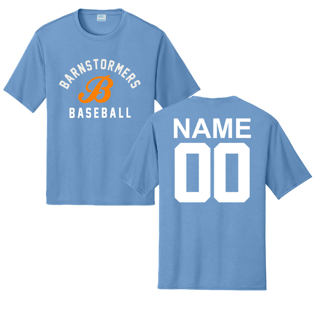 Barnstormers BB Port Company Essential Performance Tee Men-Carolina Blue