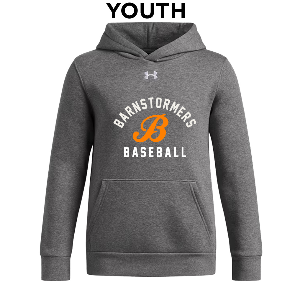 Barnstormers BB Under Armour Youth Team Icon Fleece Hoodie-Pitch Grey