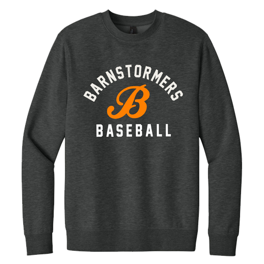 Barnstormers BB District V.I.T. Fleece Crewneck sweatshirt-Heathered Charcoal