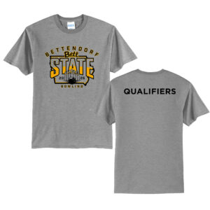Bett State Bowling Unisex Short Sleeve Tee-Athletic Heather