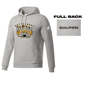 Bett State Bowling Adidas Fleece Hooded Sweatshirt- MedGrey Heather