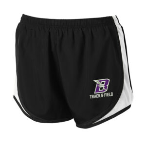Baxter Track Field Sport Tek Ladies Cadence Short-Black/White