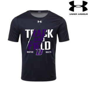 Baxter Track Field Under Armour short sleeve Men’s Team Tech Tee-Black