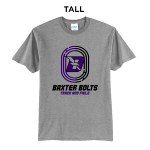Baxter Track Field Tall Short Sleeve Tee-Grey