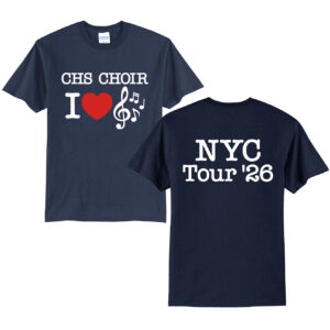 Clinton NYC Unisex Short Sleeve Tee-Navy