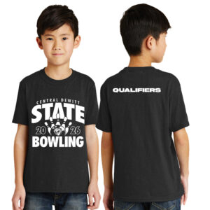 Sabers Bowling State Youth Short Sleeve Tee-Black