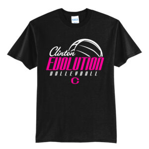 Clinton Evolution VB Unisex Short Sleeve Tee-Black