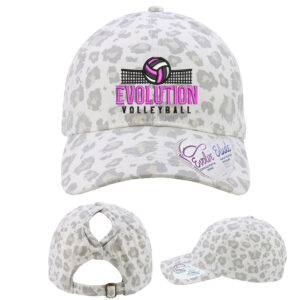 Clinton Evolution VB Infinity Her Women’s Garment-Washed Fashion Print Cap – Snow Leopard