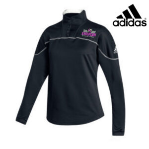 Clinton Evolution VB Adidas Women’s Stadium 1/4 snap pullover – Black (S, L, 2x)