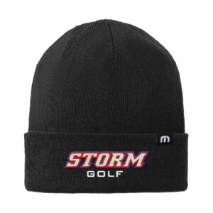 Camanche Golf TravisMathew Solid Cuffed Beanie-Black