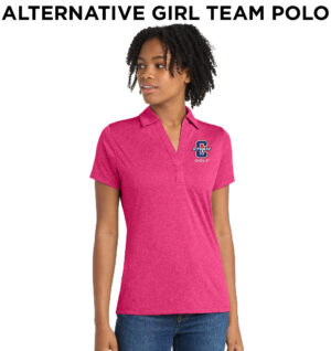 Camanche Golf Sport Tek Ladies Heather Contender Polo-Pink Raspberry ALTERNATIVE TEAM POLO
