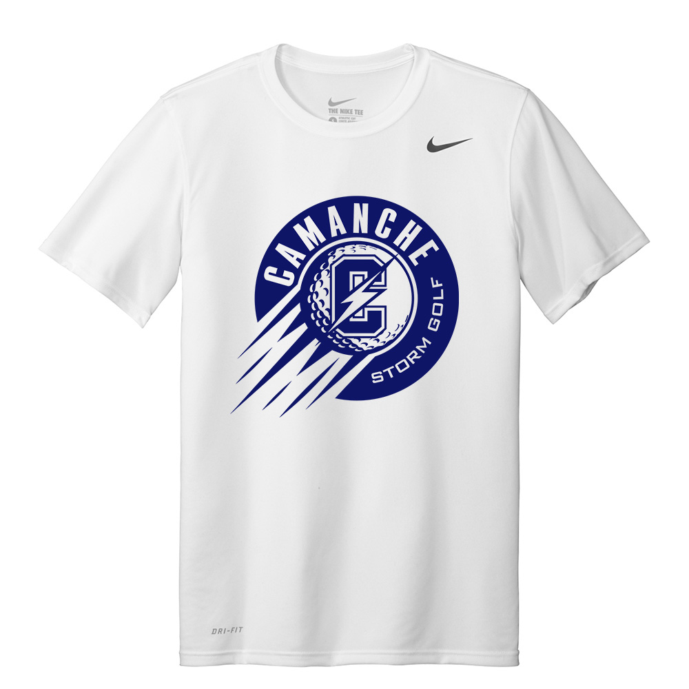 Camanche Golf Nike Team rLegend Short Sleeve performance T shirt - White