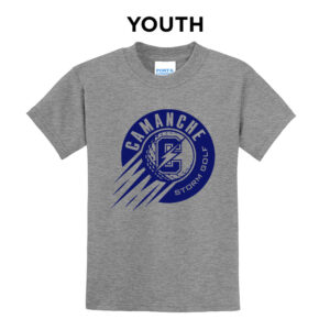 Camanche Golf Youth Short Sleeve Tee-Athletic Heather
