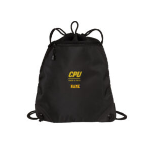 CPU Track Field Port Authority Cinch Pack with Mesh Trim-Black