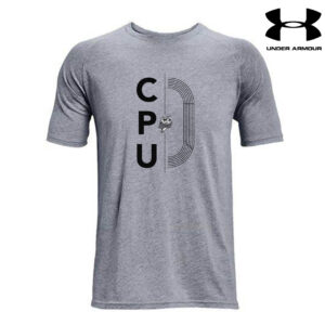 CPU Track Field Men Under Armour Athletics soft cotton blend T-shirt-Steel Grey Heather (S, L-4X)