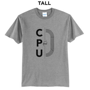 CPU Track Field Tall Short Sleeve Tee-Grey