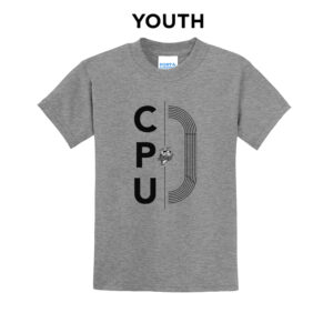 CPU Track Field Youth Short Sleeve Tee-Grey