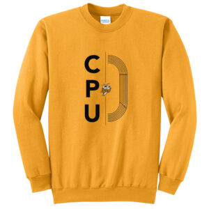 CPU Track Field Unisex Fleece Crewneck Sweatshirt-Gold