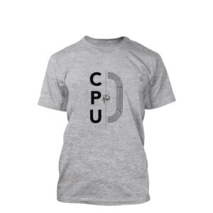 CPU Track Field Unisex Short Sleeve Tee-Athletic Heather