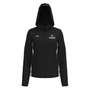 Camanche Track Field Under Armour Rival Stretch Woven Women’s Jacket-Black/White
