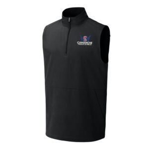 Camanche Track Field Sport-Tek Repeat 1/2-Zip Vest Men-Black