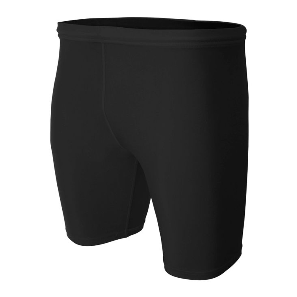 Camanche Track Field Moisture wicking 8" four-way stretch Compression Short Men-Black