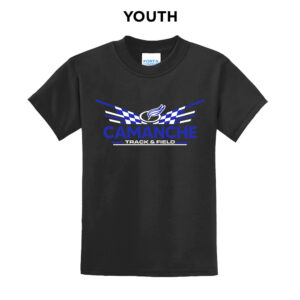 Camanche Track Field Youth Short Sleeve Tee-Black