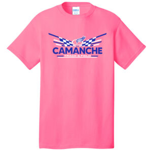 Camanche Track Field Unisex Short Sleeve Tee-Neon Pink