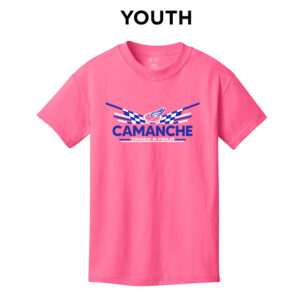 Camanche Track Field Youth Short Sleeve Tee-Neon Pink