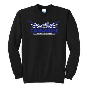 Camanche Track Field Unisex Fleece Crewneck Sweatshirt-Black