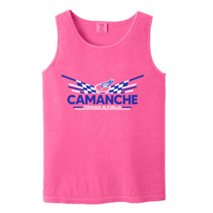 Camanche Track Field Comfort Colors Pigment Dyed Tank Top Adult-Neon Pink
