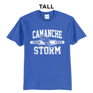 Camanche Track Field Tall Short Sleeve Tee-Royal