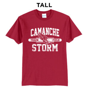 Camanche Track Field Tall Short Sleeve Tee-Red