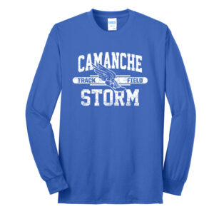 Camanche Track Field Unisex Cotton Long Sleeve Tee-Royal