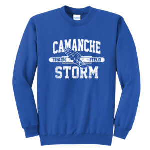 Camanche Track Field Unisex Fleece Crewneck Sweatshirt-Royal