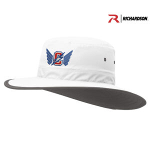 Camanche Track Field Richardson SUNRIVER Wide Brim water repellant Hat-White/Charcoal