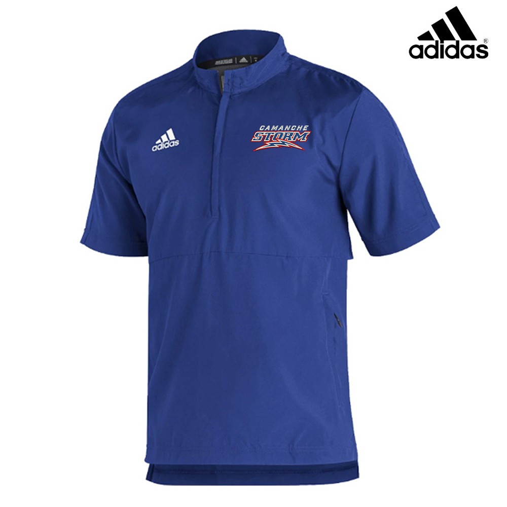 STORM Adidas Sideline 21 woven lt weight short sleeve 1/4 zip -Royal (M-3x, 5x)