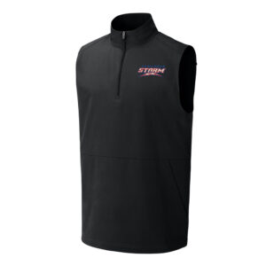 STORM Sport-Tek men Repeat 1/2-Zip Vest-Black