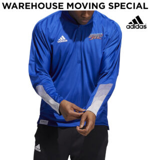 STORM Adidas Sideline 21 Long Sleeve 1/4 zip knit performance top- ROYAL (M or XL)