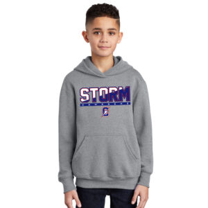 STORM Youth Fleece Hooded Sweatshirt-Athletic heather