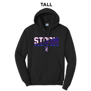 STORM Tall Fleece Hooded Sweatshirt-Black