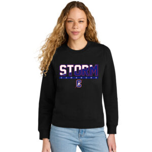 STORM District Women VIT Fleece Crew-Black