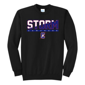 STORM Unisex Fleece Crewneck Sweatshirt-Black