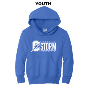 STORM Youth Fleece Hooded Sweatshirt-Royal